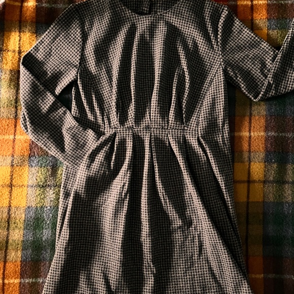 Girl’s Gray Zara Gingham Checked Dress (Size 13-14) - Picture 4 of 6